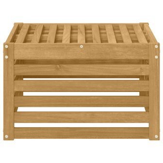 Buiten Voetenbank Massief Acaciahout Wit 59 x 59 x 37 cm 3