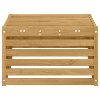 Buiten Voetenbank Massief Acaciahout Wit 59 x 59 x 37 cm 4