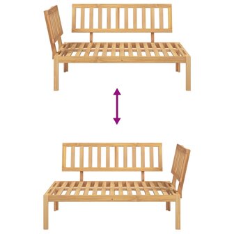 Tuinhoekbank pallet massief acaciahout 7