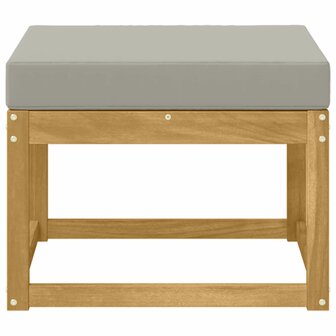 Outdoor Hocker Massief Acaciahout Wit 3