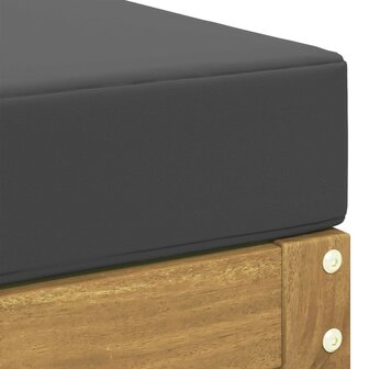Outdoor Hocker Massief Acaciahout Wit 5