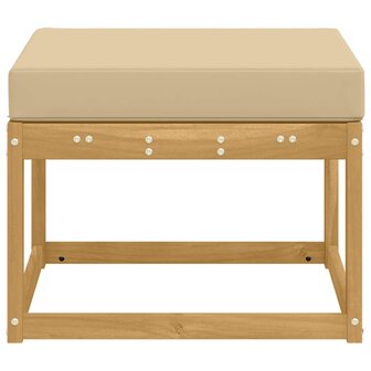 Outdoor Hocker Massief Acaciahout Wit 4