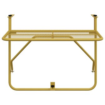 Balkontafel 60x40 cm staal goudkleurig 6
