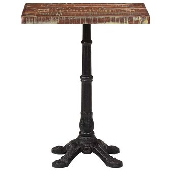 Bistrotafel 60x60x76 cm massief gerecycled hout   4