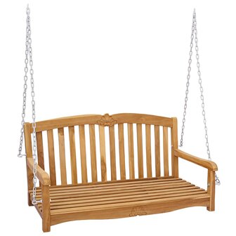 Schommelbank Naturel 114 x 60 x 60,5 cm Massief Teakhout 2