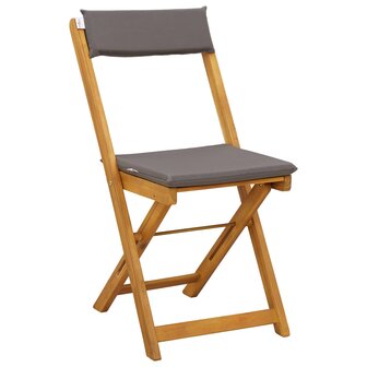 Bistrostoelen voor buiten 4 pcs Donkergrijs 40 x 53 x 80 cm 4