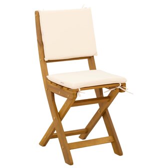 Bistrostoelen voor buiten 2 pcs Cr&egrave;mewit 38 x 46 x 85 cm 4