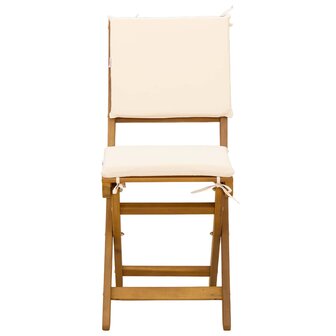 Bistrostoelen voor buiten 2 pcs Cr&egrave;mewit 38 x 46 x 85 cm 6