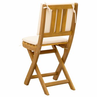 Bistrostoelen voor buiten 2 pcs Cr&egrave;mewit 38 x 46 x 85 cm 8