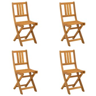 Bistrostoelen voor buiten 4 pcs Naturel 40 x 42 x 85 cm 2