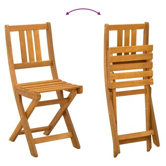 Bistrostoelen voor buiten 4 pcs Naturel 40 x 42 x 85 cm 10