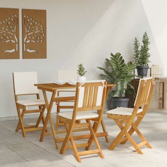 Bistrostoelen voor buiten 4 pcs Cr&egrave;mewit 38 x 46 x 85 cm 3