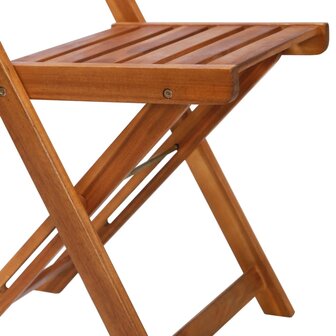 Bistrostoelen 2 st massief acaciahout 6