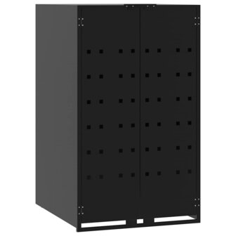 Containerberging voor 2 containers 138x79x117 cm staal zwart 4