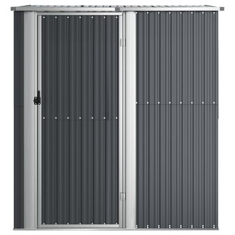 Tuinschuur 180,5x97x209,5 cm gegalvaniseerd staal antraciet 3