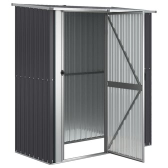 Tuinschuur 180,5x97x209,5 cm gegalvaniseerd staal antraciet 4