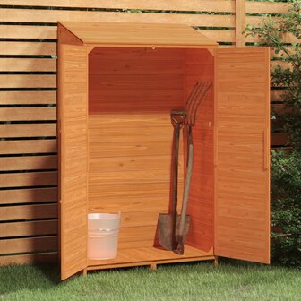 Tuinschuur 102x52x174,5 cm massief vurenhout bruin 3