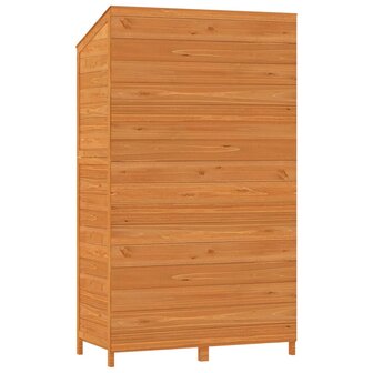 Tuinschuur 102x52x174,5 cm massief vurenhout bruin 6