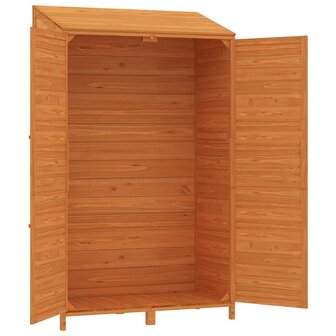 Tuinschuur 102x52x174,5 cm massief vurenhout bruin 7