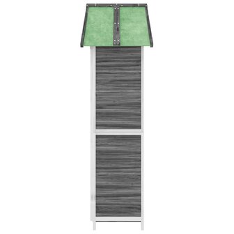 Tuinschuur 89x52,5x175 cm massief grenenhout grijs 6