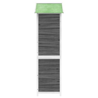 Tuinschuur 120x53,5x170 cm massief grenenhout grijs 6