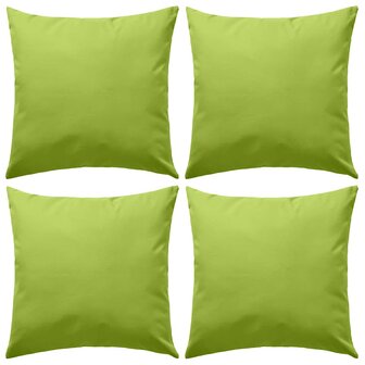 Buitenkussens 45x45 cm appeltjesgroen 4 st 1