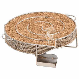 Rookgenerator koud rond 19,5 cm roestvrij staal 2
