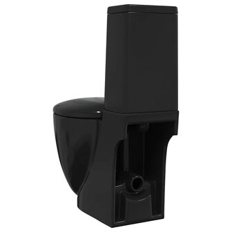 Toilet met afvoer achter keramiek zwart 6