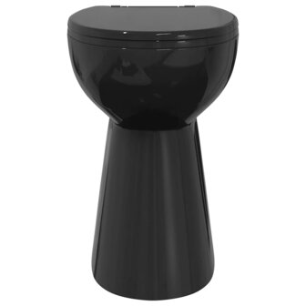 Randloos Toilet 7 cm extra hoogte soft-close keramiek zwart 4