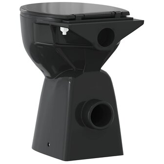 Randloos Toilet 7 cm extra hoogte soft-close keramiek zwart 6