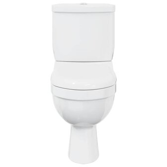 Toilet met stortbak wit 4
