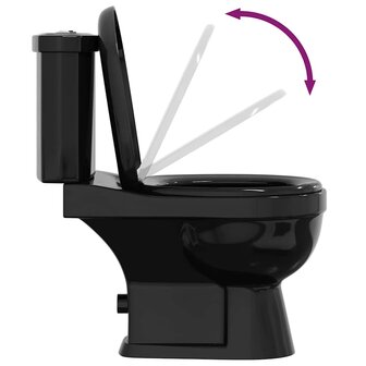 Toilet met stortbak zwart 7