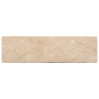 Gootsteen 45x30x12 cm marmer hoogglans cr&egrave;mekleurig 6