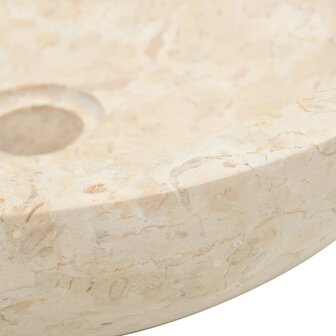 Gootsteen 40x12 cm marmer cr&egrave;me 9