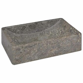 Gootsteen 45x30x12 cm marmer hoogglans grijs  6