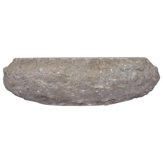 Gootsteen &Oslash;40x12 cm marmer grijs 4
