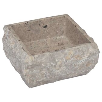 Gootsteen 30x30x13 cm marmer grijs 5