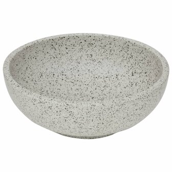 Opzetwasbak rond &Phi;41x14 cm keramiek grijs 3