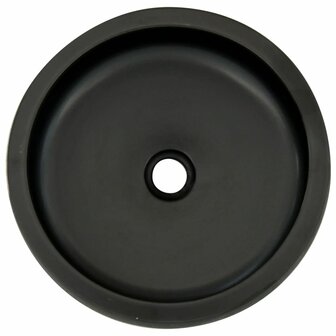 Opzetwasbak rond &Phi;41x14 cm keramiek zwart en bruin 4