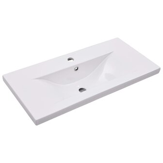 Inbouwwastafel 81x39,5x18,5 cm keramiek wit 2