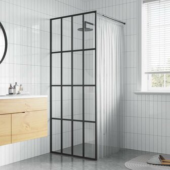 Inloopdouchewand 90x195 cm transparant gehard glas 1