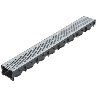Afvoergoten 6 m gegalvaniseerd staal 6 st 2