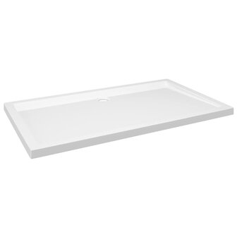 Douchebak rechthoekig 70x120 cm ABS wit 2