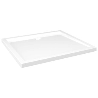 Douchebak rechthoekig 80x90 cm ABS wit 2