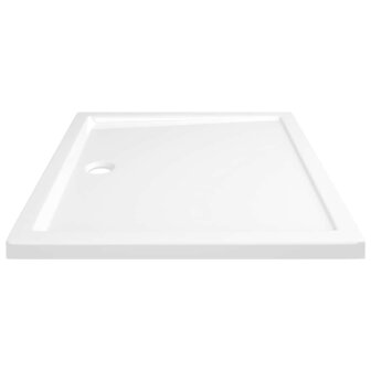 Douchebak rechthoekig 80x90 cm ABS wit 5