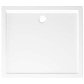 Douchebak rechthoekig 80x90 cm ABS wit 6