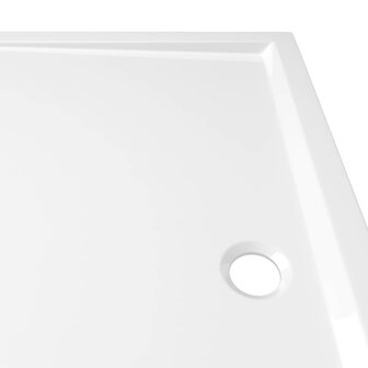 Douchebak rechthoekig 80x90 cm ABS wit 7