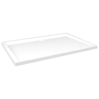 Douchebak rechthoekig 80x120 cm ABS wit 2