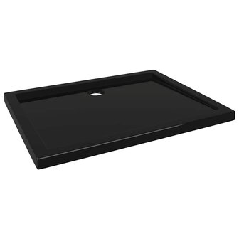 Douchebak rechthoekig 80x100 cm ABS zwart 2