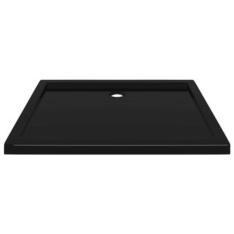 Douchebak rechthoekig 80x100 cm ABS zwart 4